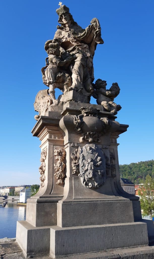 Karlův most s dětmi: Svatý Václav na Karlově mostě
