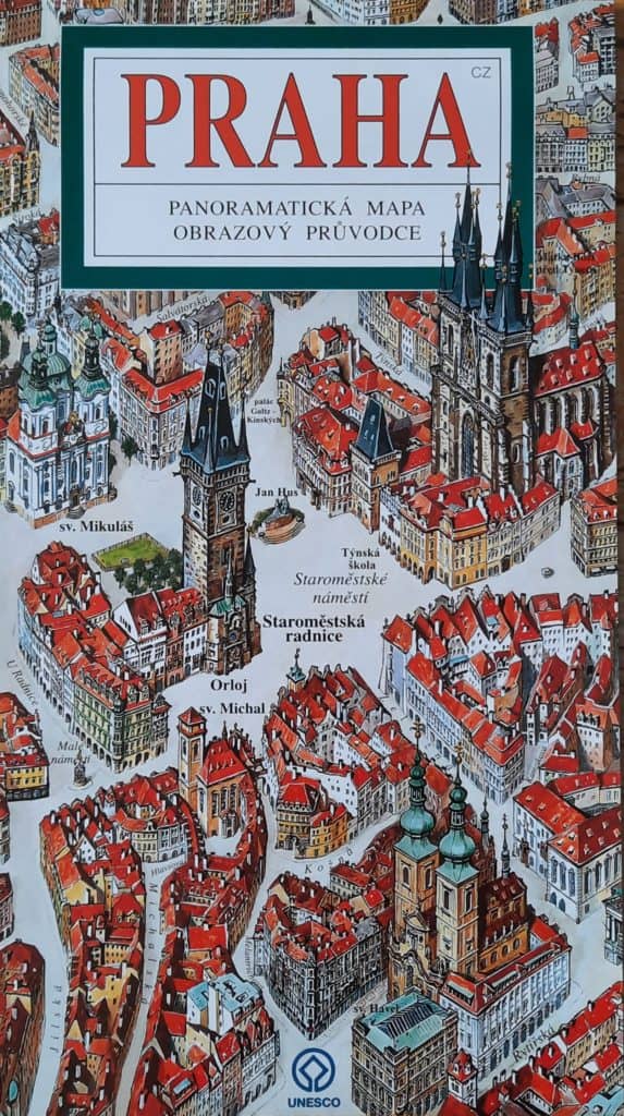 O Praze pro děti - panoramatická mapa Prahy