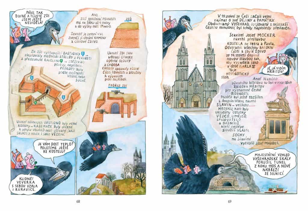 Komiks o Praze pro děti: Veverka a myška v Praze