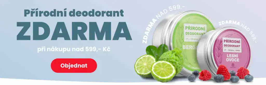 Přírodní deodorant zdarma k nákupu