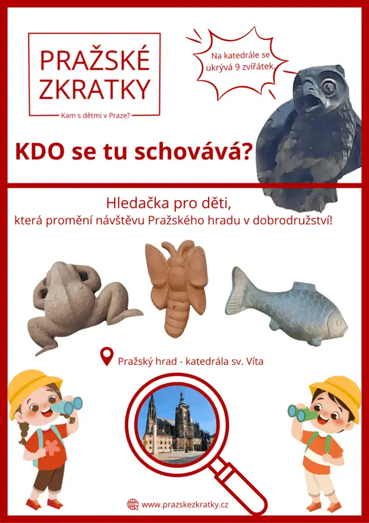 Zdarma v Praze pro děti - hledačka zvířat katedrála sv. Víta